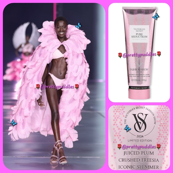 💎 3pc 🪽 VS 2024 Fashion Show Runway Shine Mist, Lotion & Lip Gloss Set 💎